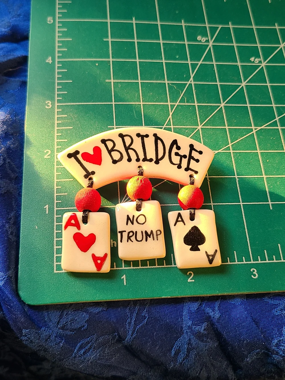 I ❤️ Bridge Pendant with Card Charms